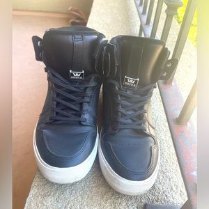 Black and White Supra Shoes